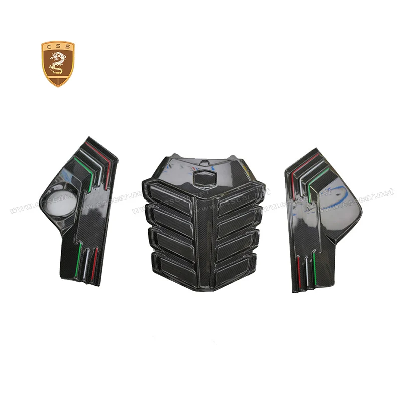 

3pcs Car Engine Compartment Lock Lid Latch Partition Panel Cover Trim For Lamborghini URUS OEM Style Replacement Bodykits