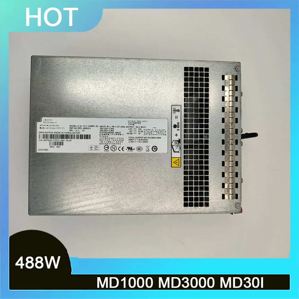 

H488P-00 HP-U478FC5 C8193 0C8193 U219K MX838 DPS-488AB A For DELL MD1000 MD3000 MD30I 488W Power Supply