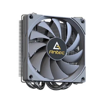Antec-A37 Ar Radiador De Refrigeração, Perfil De Pressão Push-down, CPU Cooler, 4 Heat Pipes, 90mm, 4Pin, LGA1700, Ventilador PWM para ITX Caixa Pequena