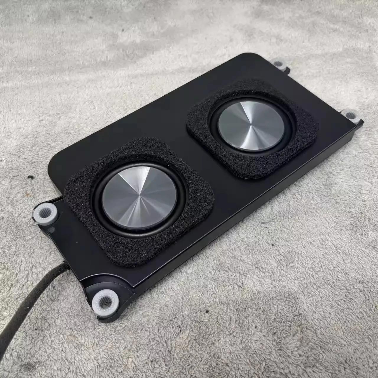 GHXAMP 3 Inch Slim Subwoofer Bass Speaker, Dual Passive Diaphragm ,Waterproof 20W 6Ohm, Ultra-Thin Design (25.5x13.4x3.1cm) 1PC