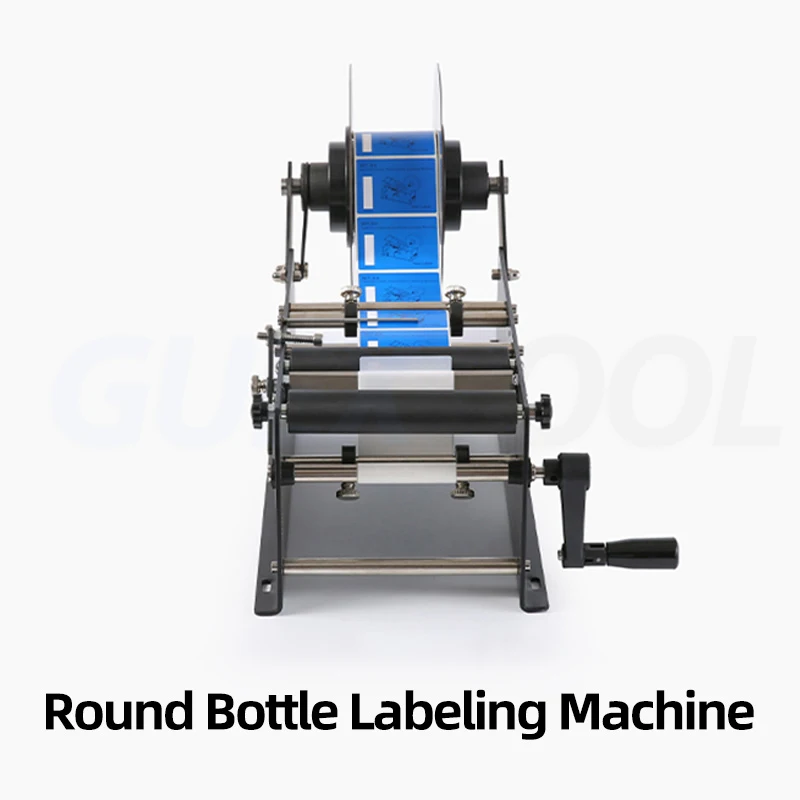 

Circular Bottle Labeling Machine Manual Glass Bottle Plastic Bottle Can Sticker Machine Adhesive Handheld Trademark Machine