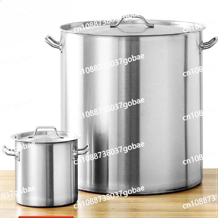

Очень толстое трехслойное ведро из нержавеющей стали с композитным дном и ведром для супа с крышкой