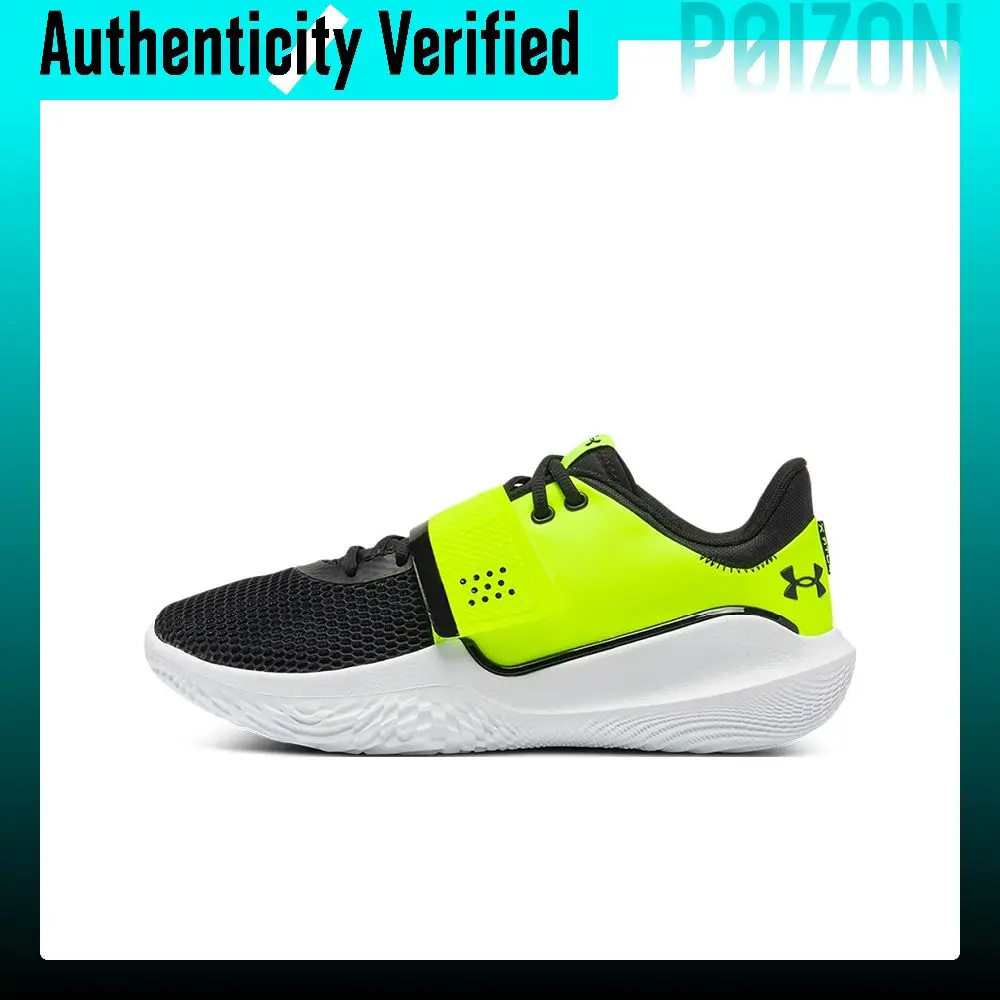 Under Armour Flow FUTR X 1 Basketball Shoes Unisex Low-top Black/Green 3024968-301