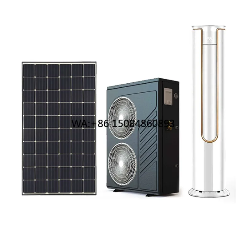 Off Grid DC Solar Heat Pump System, Low Power Consumption Stable PV Powered Heating & Cooling, Energy Saving Durable Wide Temper
