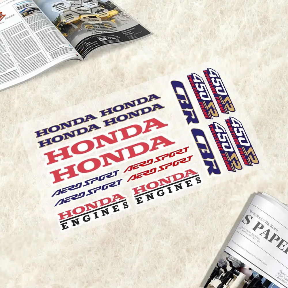 Adesivo japonês para motocicleta Honda-cbr 450, adequado para corpo de motocicleta, adesivo reflexivo para carro, decalque para capacete