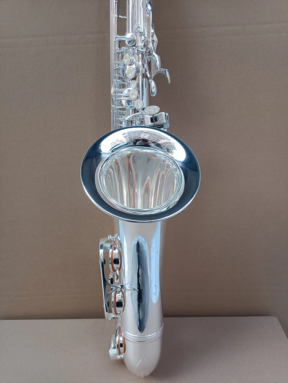 France 802 Tenor saxophone B-Flat silver-plated brass professional Tenor sax woodwind instrument with bag and accessories