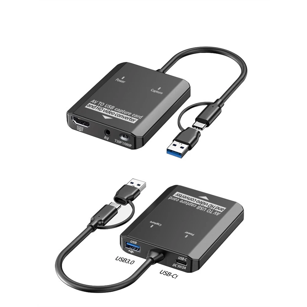 M16K-VHS إلى محول رقمي USB بطاقة التقاط الفيديو ل RCA إلى HDTV محول ل VCR/AV PS2/Wii لنظام التشغيل Windows Mac AV إلى HDTV