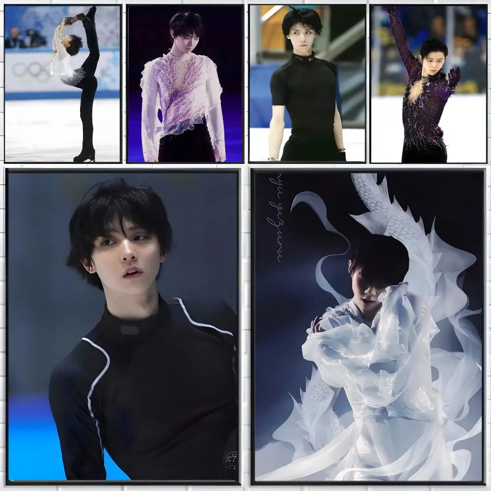 athlete figure skating Y-Yuzuru Hanyu Poster Distinct Home Decor Concepts Chic Indoor Art Pieces