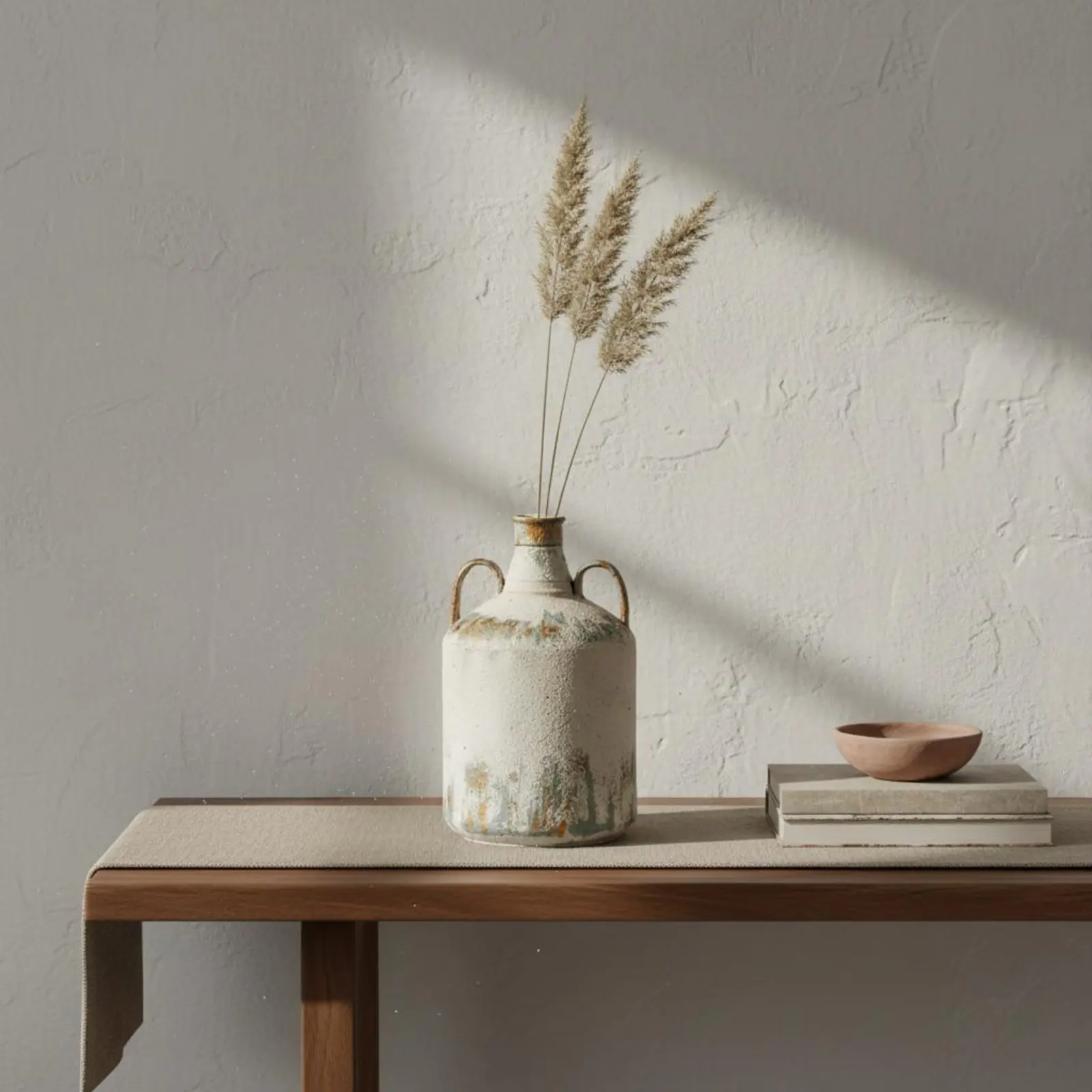 Wabi Sabi Planter Handmade Look Rustic Vase Aged Ceramic Jar Minimalist Decorative Pot Gift Idea for Living Room
