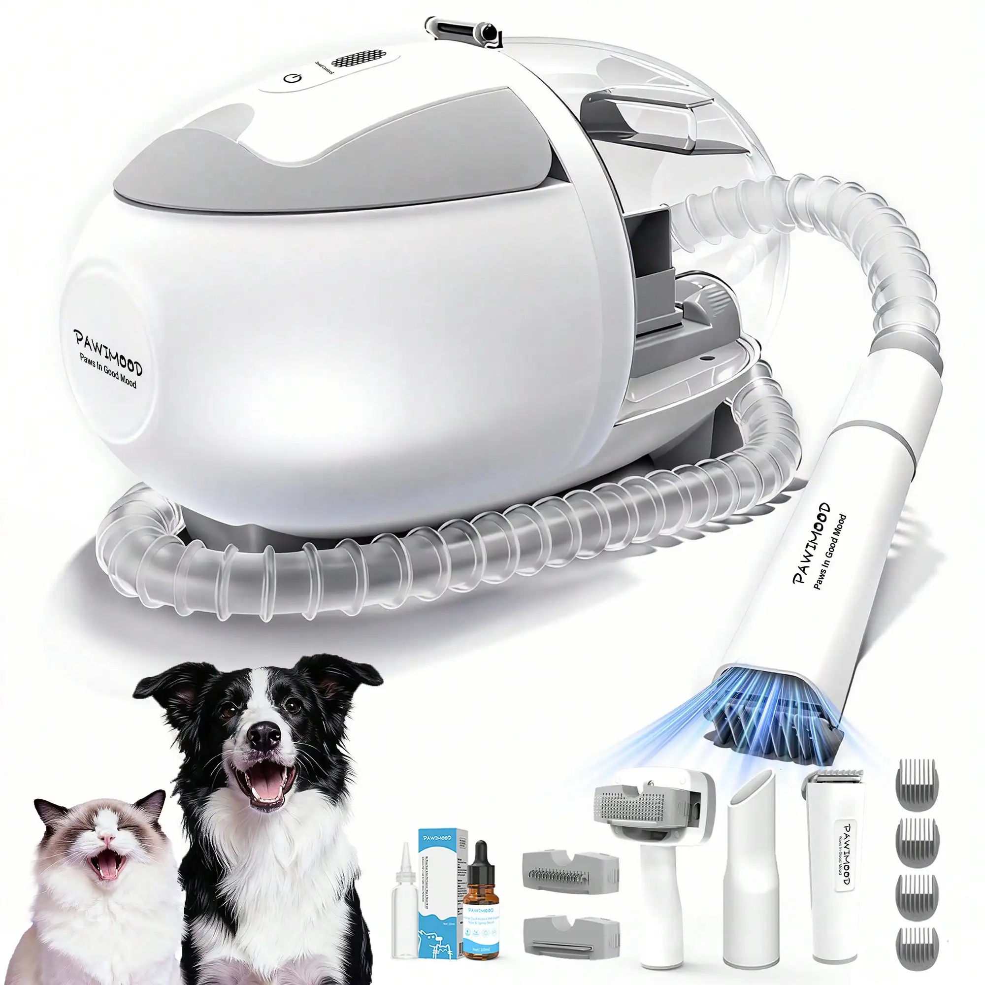 Pet Grooming Vacuum and Steam Brush Kit