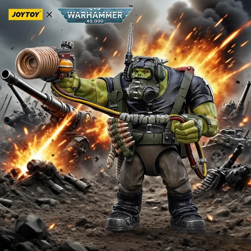 

JOYTOY Warhammer 40K Ork Kommandos Comms Boy Wagzuk Фигурка 1/18 Фигурка Коллекция Модель Mecha Warrior Игрушки Подарок