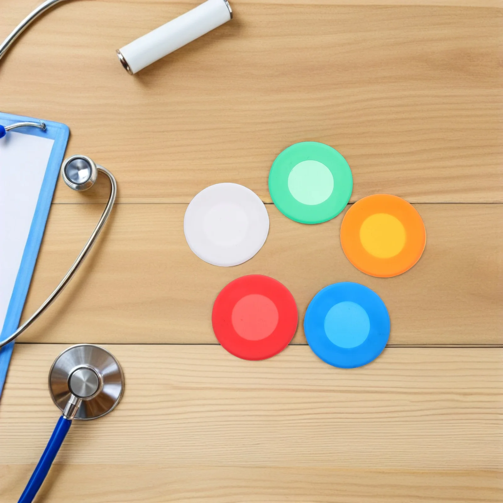 

20Pcs Silicone Stethoscope Head Protector Soft Sleeve Covers Reusable Diaphragm Protection Medical Stethoscope Accessories Nurse