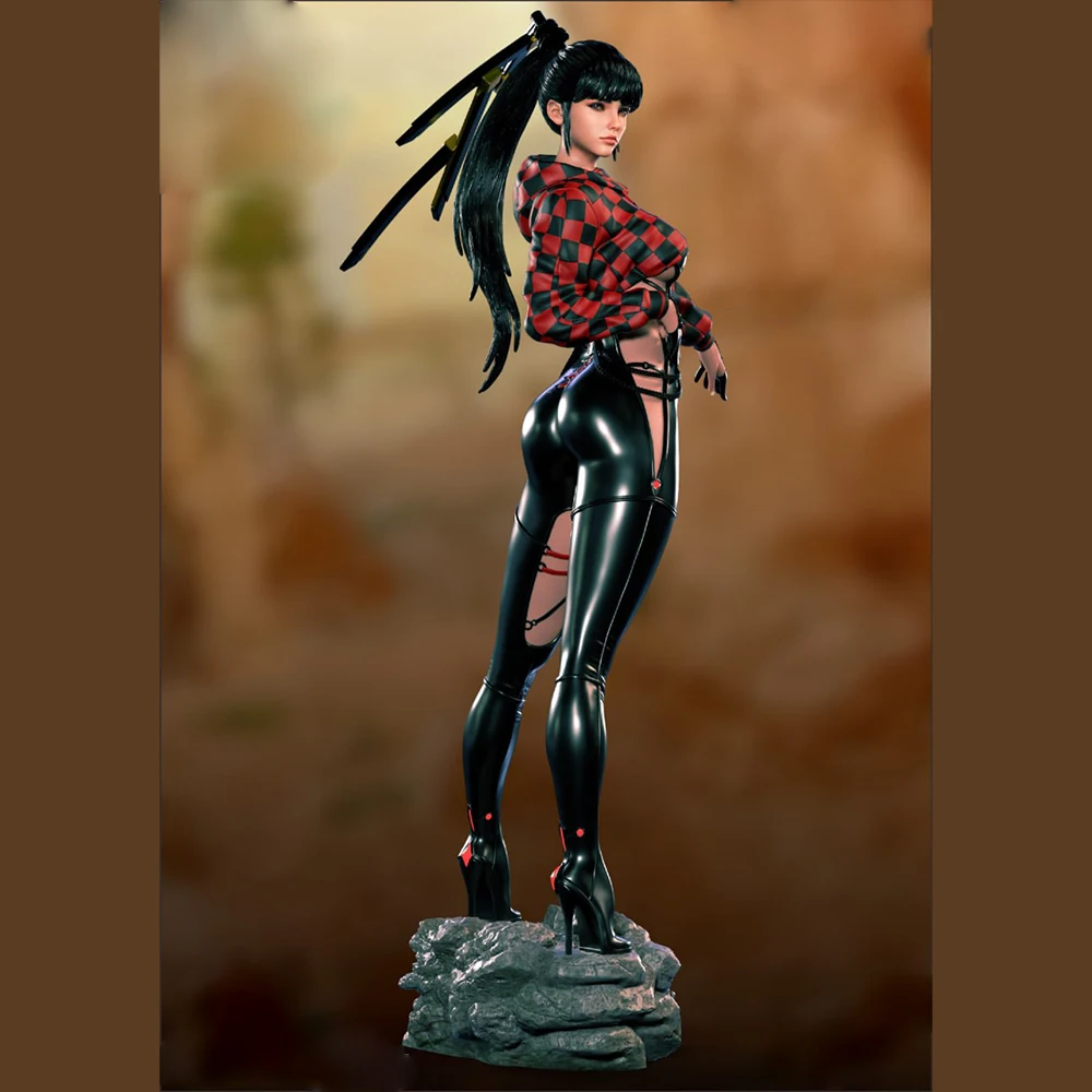

1/24 3d Print Model Kit NSFW Sexy Girl Eve Racer Outfit Resin Figure Model Kit DIY Miniature Statue Unpainted Kit Toys