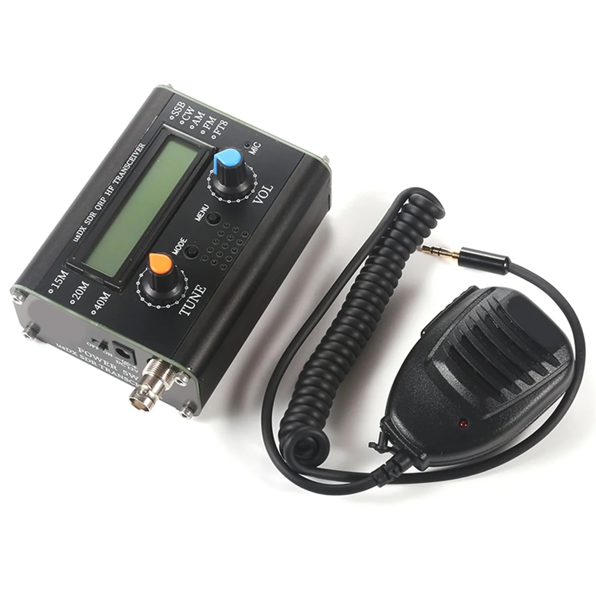 

5W UsDX SDR QRP Transceiver QCX-SSB to SSB 3-Band All Mode HF Transceiver with Handheld Microphone