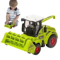 Kids Car Toy Inertial Tractor Toy Trucks Pull-back Truck Model Engineering Vehicles Toys Children Simulation Farm Harvester Toy