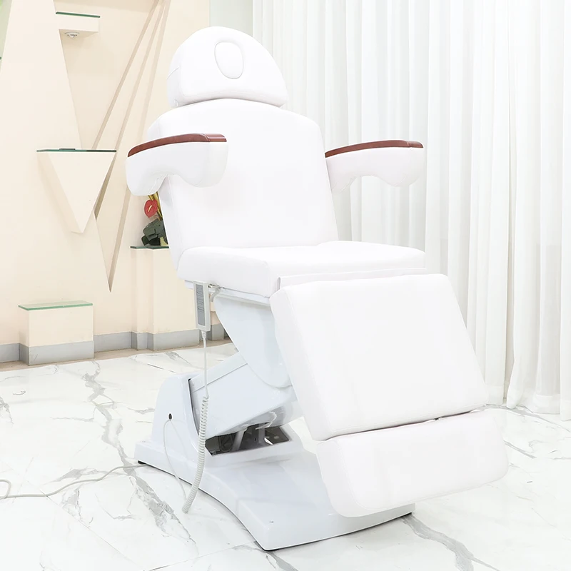 Modern Beauty Salon Furniture 3 Motors Tattoo Bed Dermatology Chair White Electric Massage Spa Custom Lash Extension Bed