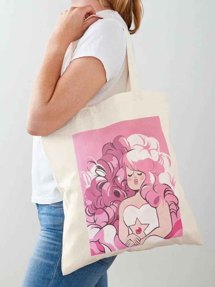

Rose Quartz (Painted) Tote Bag shopping trolley bag cloth bag woman Women's Reusable bags