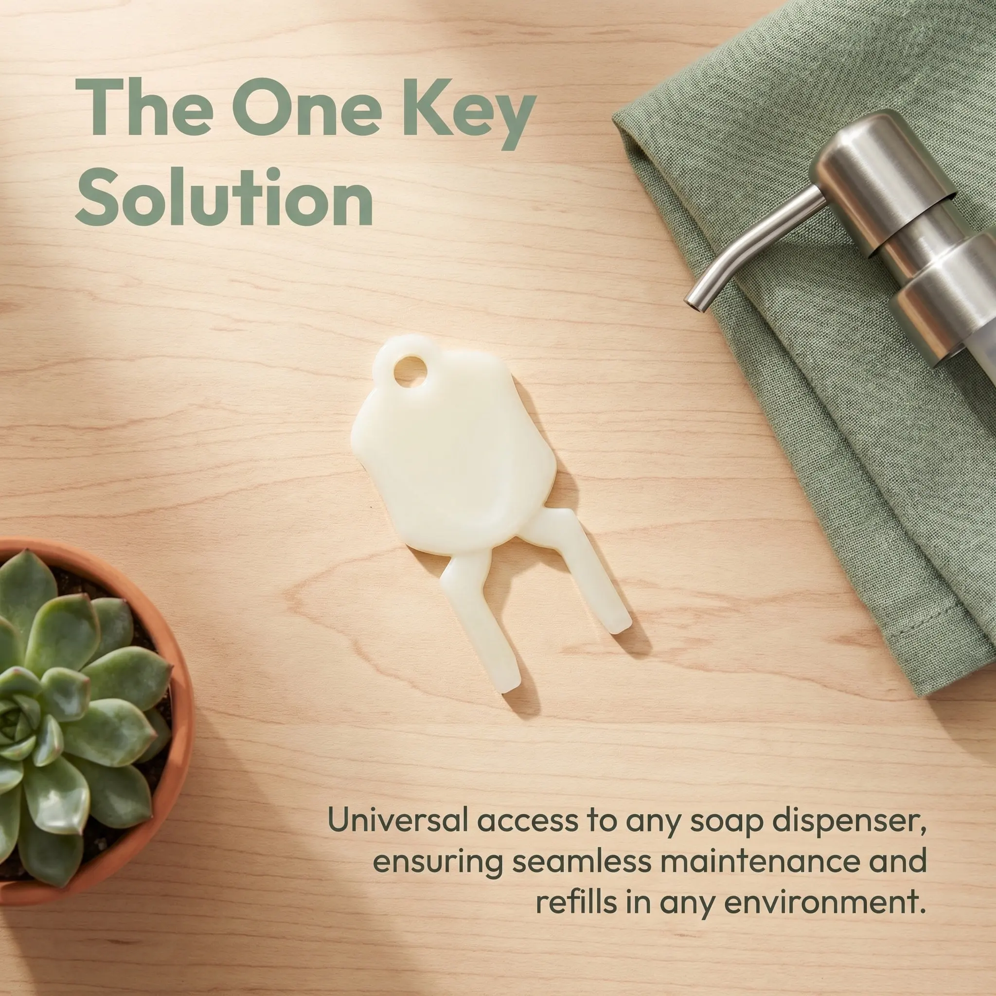 Soap Dispenser Key Replacement for Liquid Soap Dispensers Plastic Opener Tool Convenient Safe Precise Control Lightweight