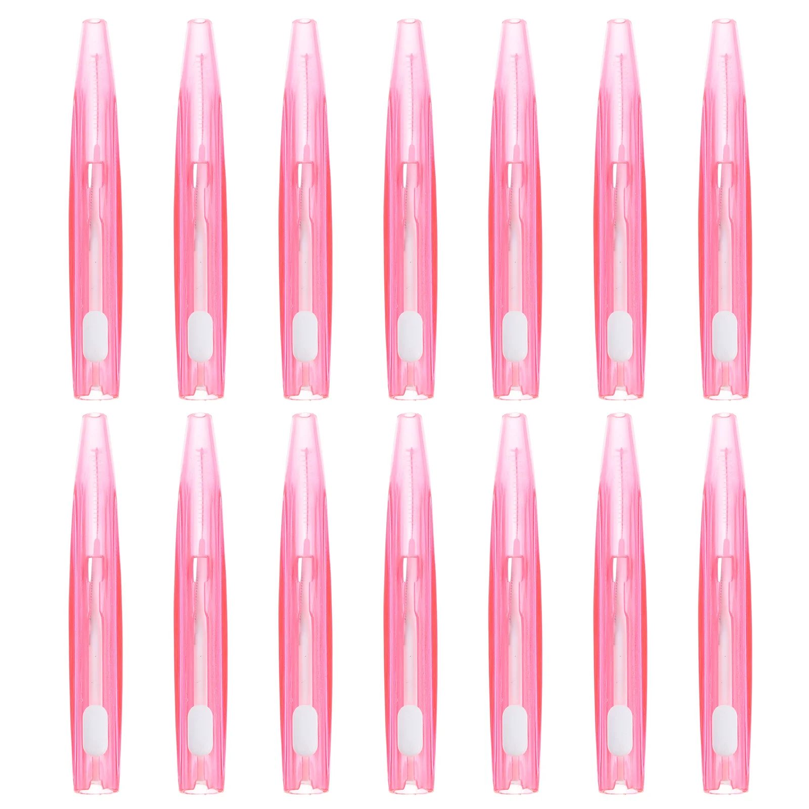 

30 pcs Interdental Brush 0.6Mm Pink Comfortable Grip For Braces Crowns Bridges Clean Between Teeth Oral Care Tool Retractable
