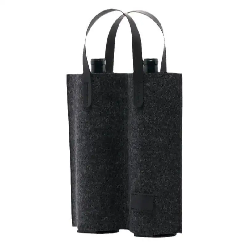 1 Stück Weintasche aus Filz, isolierte Tragetasche für eine Flasche, gepolsterte Weinkühltasche, Geschenk für Weinliebhaber oder Hochzeit. – Detail 3