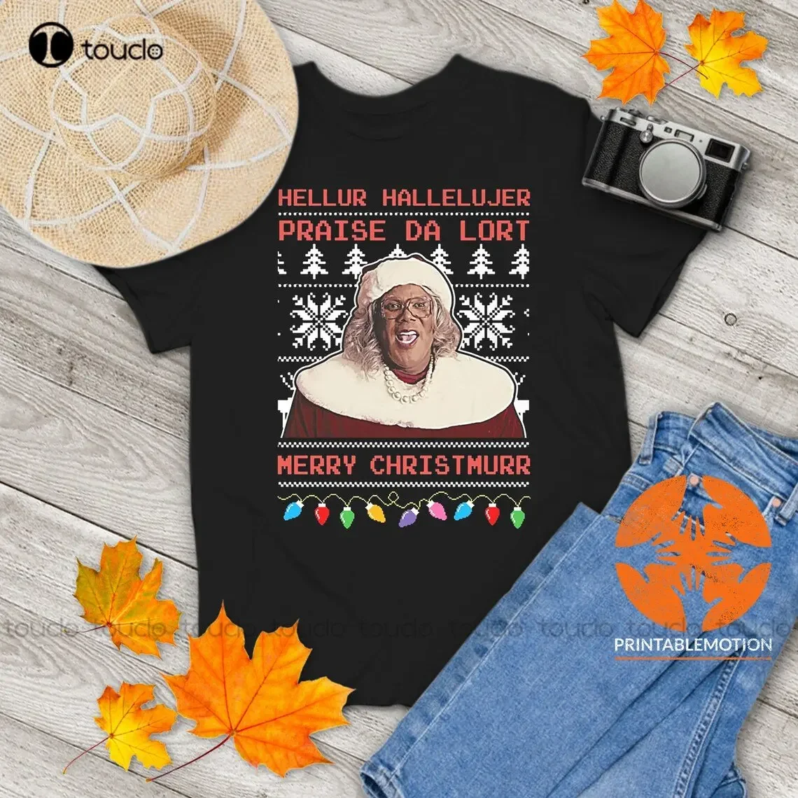 Madea Hellur Hallelujer Praise Da Lort Merry Christmas Vintage T-Shirt Christmas Madea Shirt Gift Tee For You And Your Friends