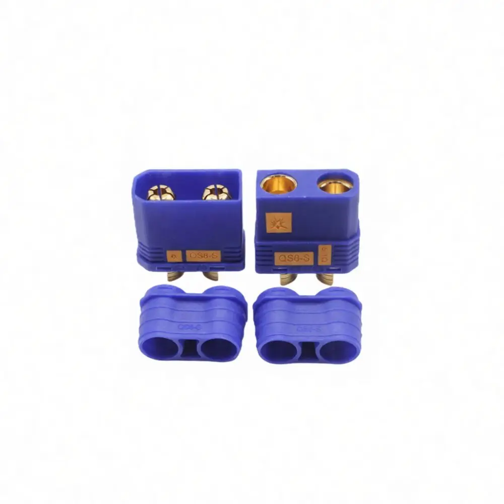 Durable QS8-S Anti Spark Electrical Connector 120A Power Plug Gold Plated Terminal Adaptable For Solar Storage Power System