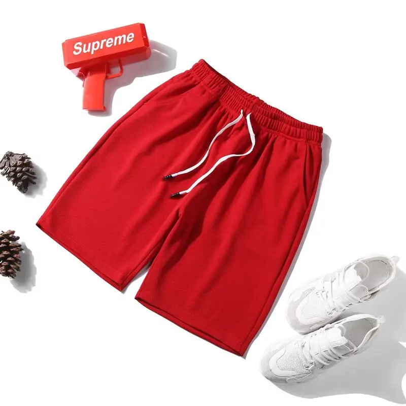 Summer men's plus size shorts, loose and thin fit, can be worn as outerwear, sports and leisure home five quarter pants