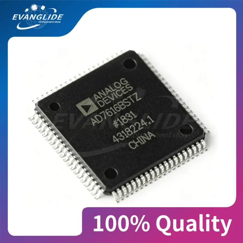 1 PCS/LOT AD7616BSTZ LQFP-80 16-channel DAS 16-bit synchronous sampling ADC