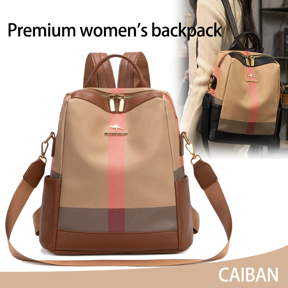 

Advanced women's backpack, classic casual backpack, large capacity fashionable outdoor travel shopping bag, women's backpack, ha