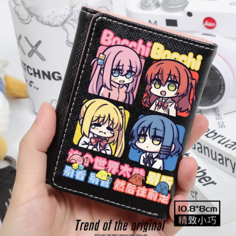 Anime Gotoh Hitori Bocchi The Rock! Yamada Ryo Fashion Wallet PU Purse Card Holder Hasp Money Bag Cosplay Gift B2379