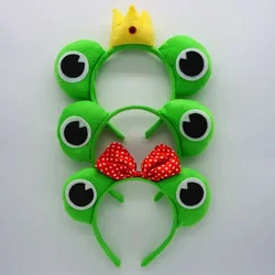 Green Frog Animal Ear Headband Girls Boy Adult Hairband Party Birthday Cosplay Costume Wedding Festival