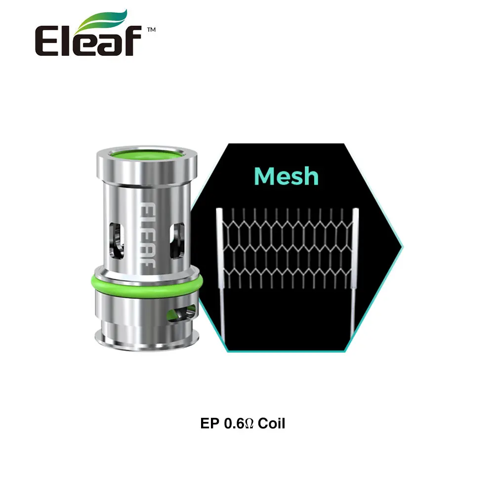 5pcs/lot Original Eleaf EP Coil Head Core for EP Empty Pod Cartridge / iJust AIO Pro / iStick i75 Kit Vaporizer DL RDL MTL Vape