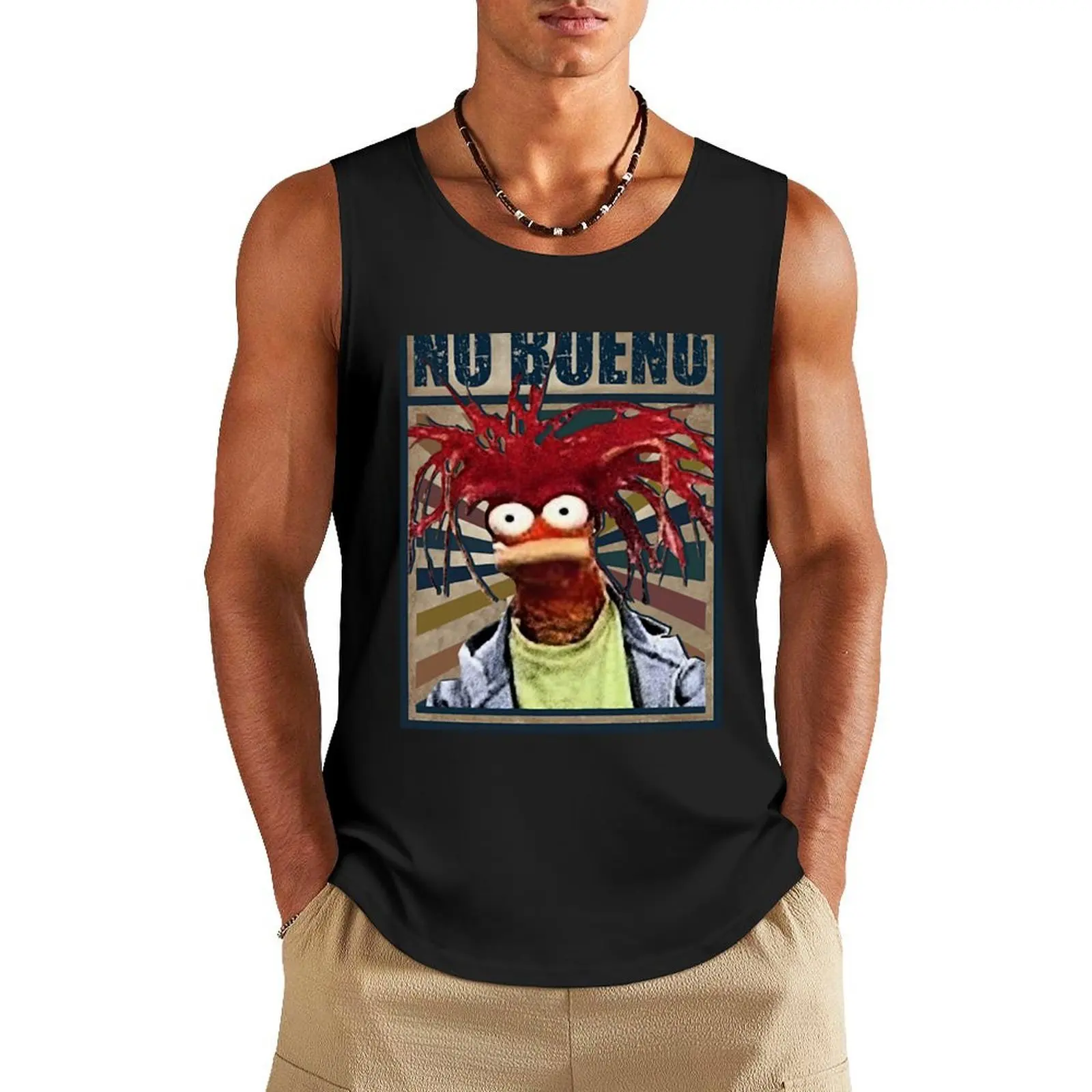 

Pepe King Prawn - No Bueno Tank Top gym training accessories Vest Men's gym articles