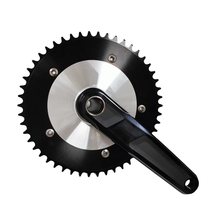 TM700-H Aluminum Alloy Fixed Gear Track Bike Crankset, 144BCD 47T-61T, 151mm Q-Factor