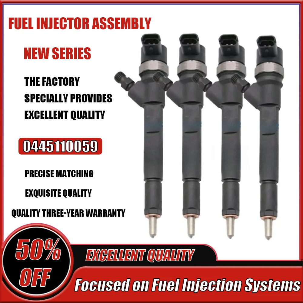 0445110059 الفرقة الجديدة حاقن وقود الديزل فوهة 05066820AA لبوش جيب شيروكي KJ 2 2.8 CRDI LDV ماكسوس نظام إمداد الوقود