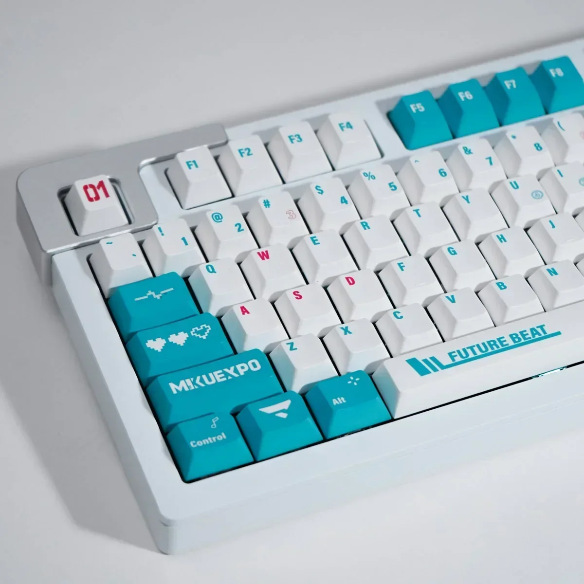 

Keycap PBT sublimation blue factory height large full set of mechanical keyboard 64/68/87