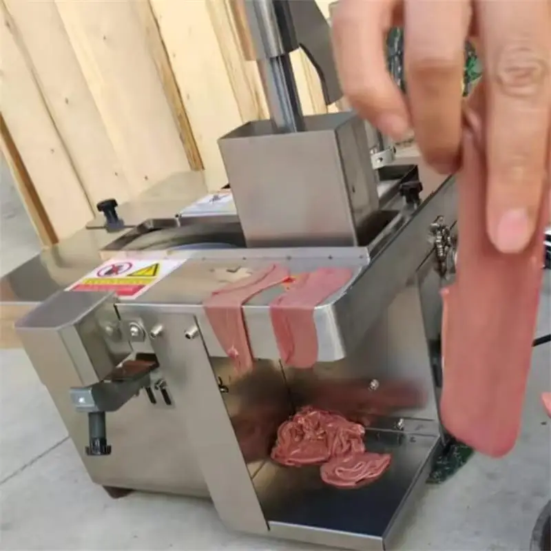 

Электрическая машина для резки мяса 250 Вт, настольная слайсер из нержавеющей стали, машина для резки приготовленного мяса для ресторанов
