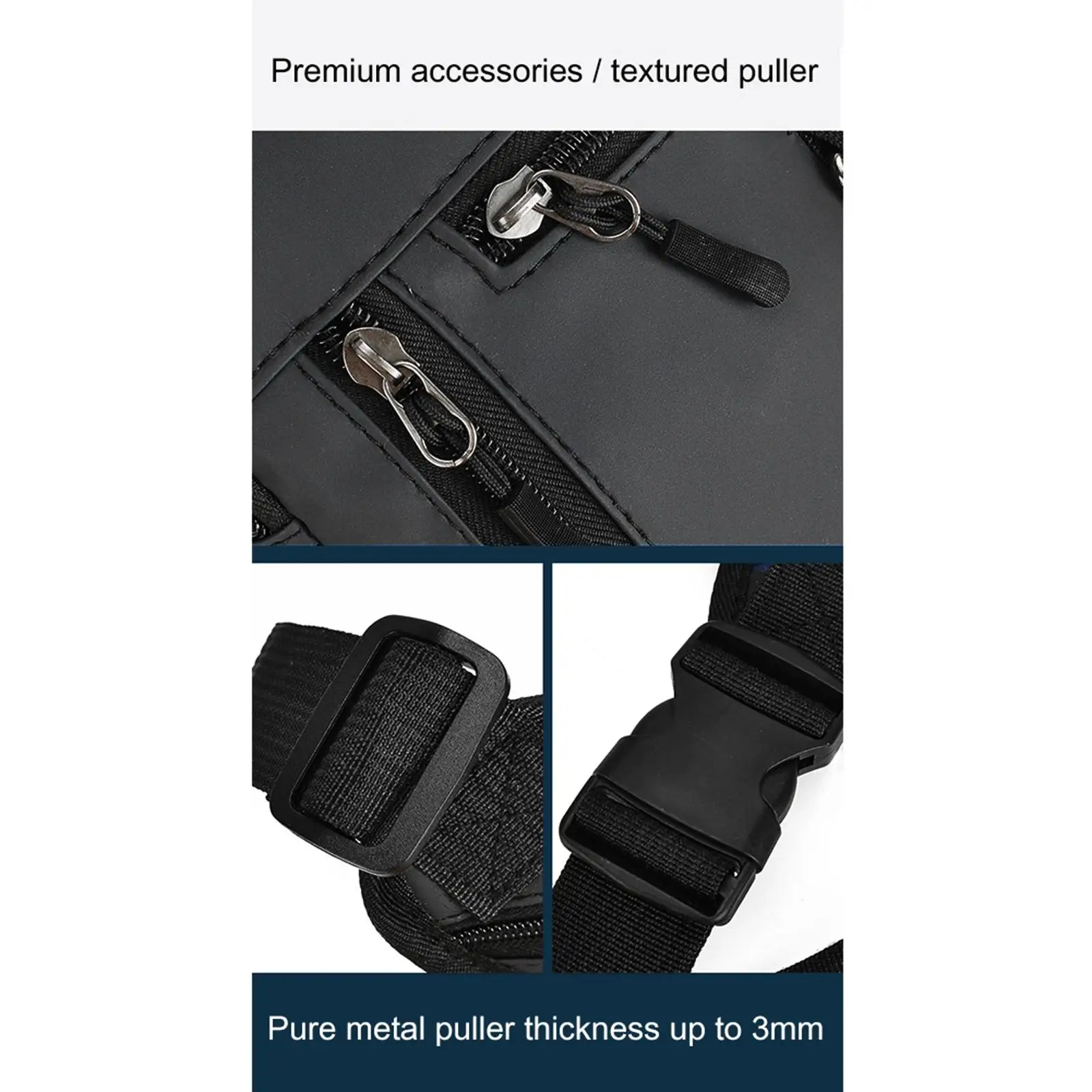 

Thigh Drop Leg Bag Thigh Bag Waist Pack Multi Pockets Design Stylish for Riding Travel Hiking Scratch Resistant Zip Closure