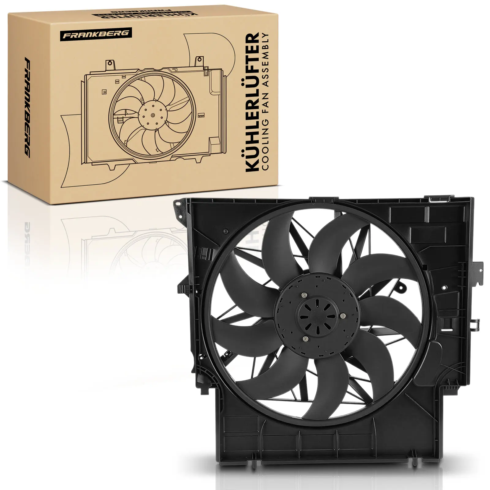 Frankberg 1x Lüfter Motorkühlung für BMW X3 F25 X4 F26 3.0L 2010-2018 75910 V20010045 17427560877