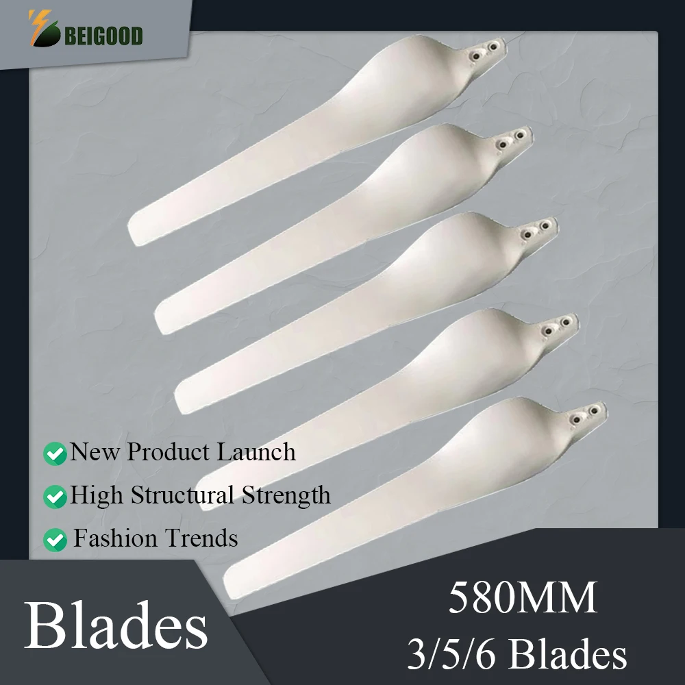 

China Shape Blades for Horizontal Wind Turbine, 580mm Blades Wind Generator Accessories DIY Blades Factory Sell