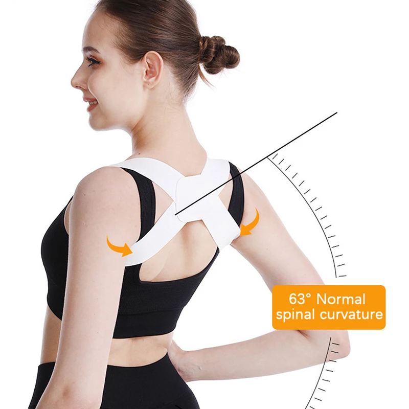 1PC Back Posture Corrector Stealth Back Health Support Posture Corrector Shoulder Orthotics Spine Belt Correction Brace Strap