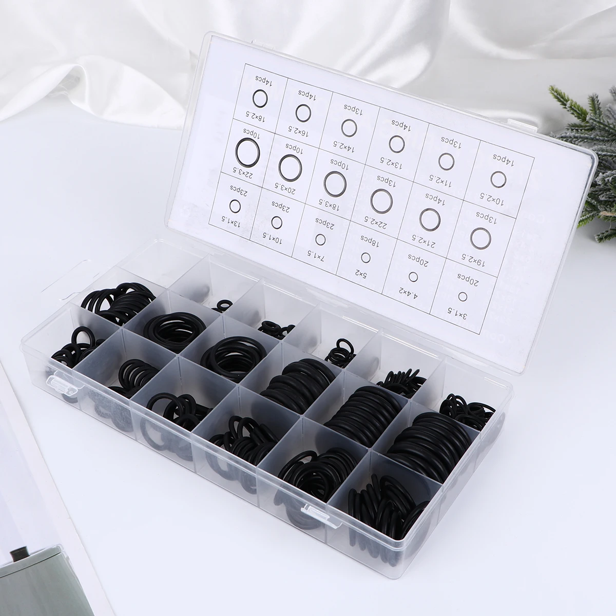 

279Pcs Set Heat Resistant Rubber Rings for Auto Appliance Mechanical Home Industrial Repair Rubber Seal