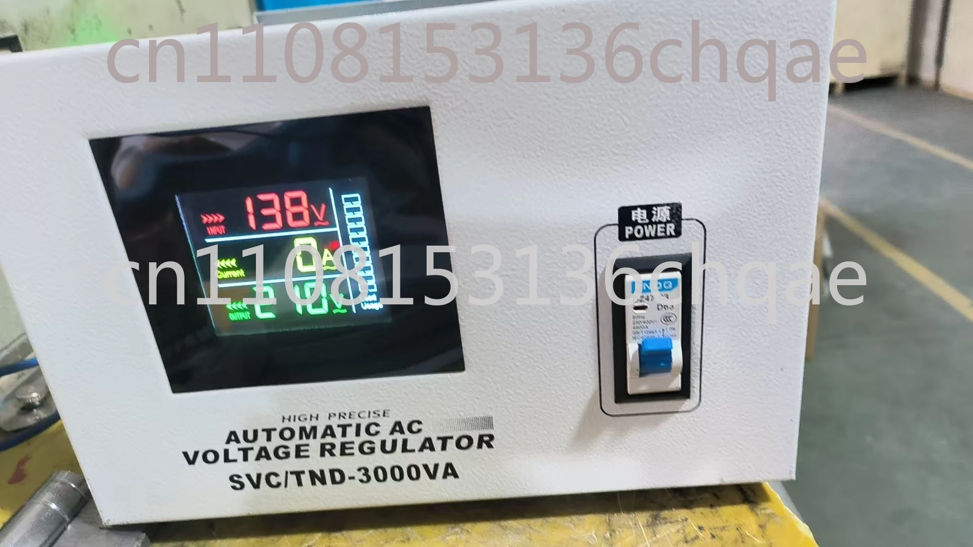 

Однофазный автоматический стабилизатор напряжения/регулятор 3 кВА, TND-3KVA, выход 210 В