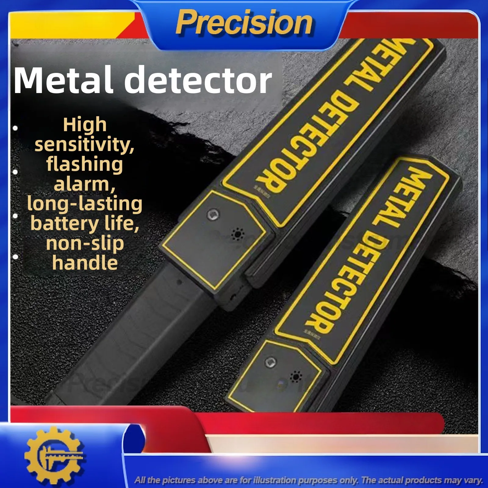 2026 Handheld Metal Detector for Security Screening Portable High Sensitivity Mini Metal Detector for Exam Halls and Phone
