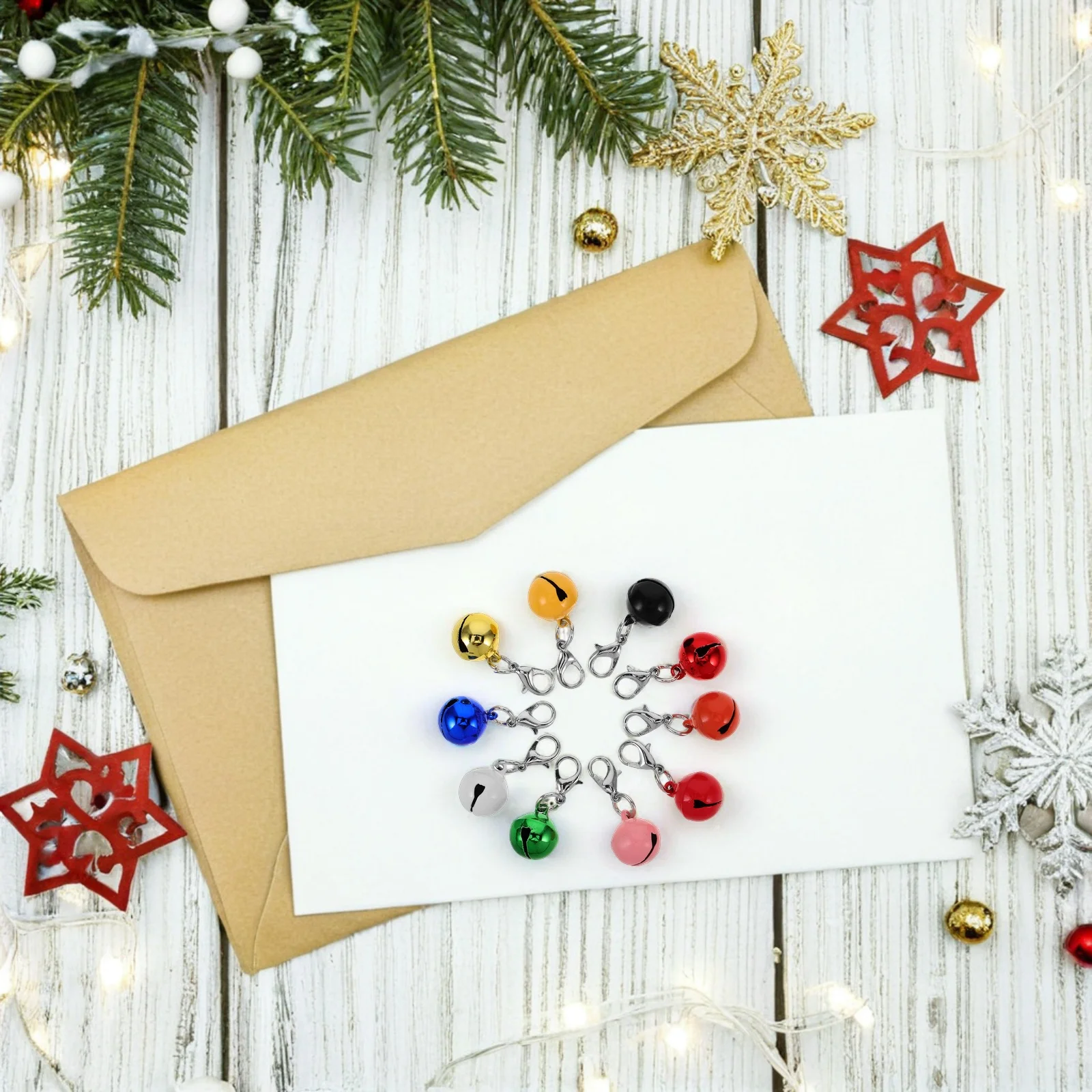 

10pcs Pet Collar Bells Colorful Jingle Charms For Cat Dog Durable Hook Lightweight Bell Pendant Decorative Accessories