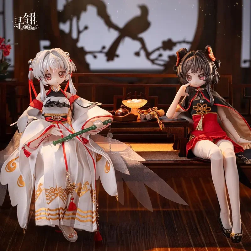 Ling Qi Twin Series Articulated Figures 1/6 Mjd Blind Box Caixa Caja Dolls Mystery Box Gift Desktop Ornament Cartoon Model