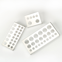 1 PC Three Types Of L-M-S Stainless Steel Rectangular Tattoo Ink Cup Holders For Permanent Tattoo Pigment Accessories