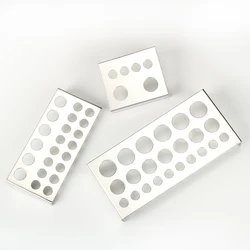 1 PC Three Types Of L-M-S Stainless Steel Rectangular Tattoo Ink Cup Holders For Permanent Tattoo Pigment Accessories
