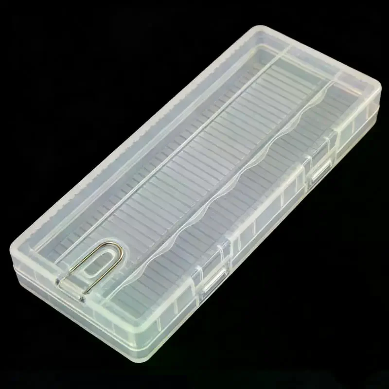 1pc 8 Section 18650 Battery Anti Fall Protection Box 12 Section AAA Battery Plastic Wear Resistant and Waterproof Storage Box