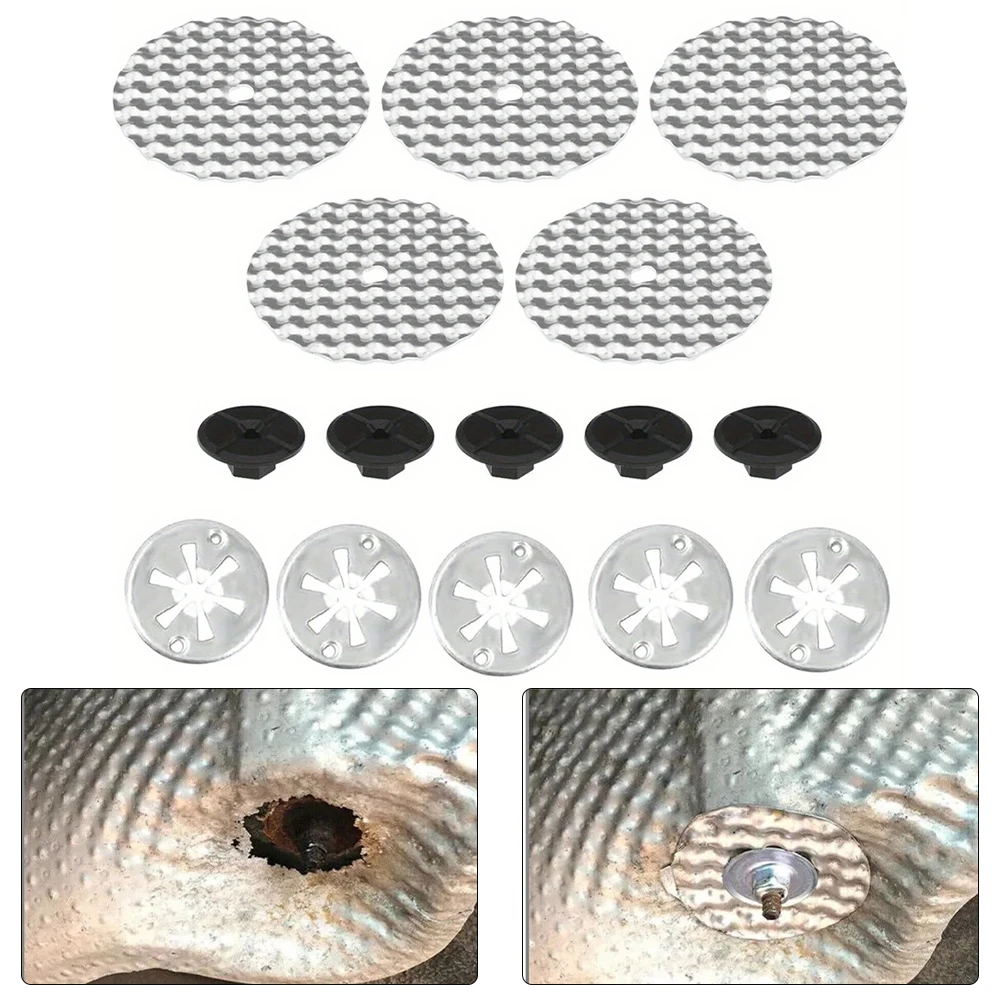 

Heat Protection Plate As Shown In The Picture 15PCS Repair Kit Anti-corrosion Materials Non-deformation Feature For Most Cars